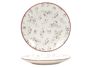 Ceramiczna linia BERRY RED talerz 19,5 cm Ceramic line BERRY RED plate 19,5 cm 23105810
