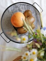 Stalowe sitko siatka cedzak 25 cm  Stainless steel strainer 25 cm 22092610 BLACK