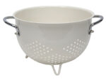 Metalowy koszyk na owoce imitacja cedzak 20 BIAŁY Fruit basket colander imitat 20 cm 22180155 white
