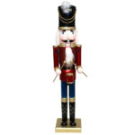 Deco figurka dziadek do orzechów L 71 CM bębniarz Wooden Nutcracker BIG 77 cm 52 1488 drum