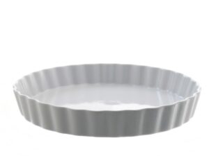 Porcelanowa forma do tarty BIAŁA 25 cm Porcelain round tarta cake form WHITE 25 24302062