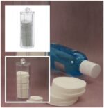 BEAUTY Pojemnik na waciki wysoki 7,5x20cm 124677 Bathroom Beauty Box cotton pad 7,5x20 cm 124677