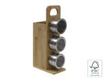 Bambusowa seria stojak 2w1 przybory i przyprawnik Bamboo serie stand 2 in 1 spice holder 23492112