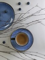 Ceramiczna linia BLACK JEANS BLUE kawowa 18 el Ceramic Black JEANS BLUE coffe 18 set 24328302