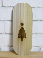 Drewniana podkładka ze wzorem Wooden coaster with design