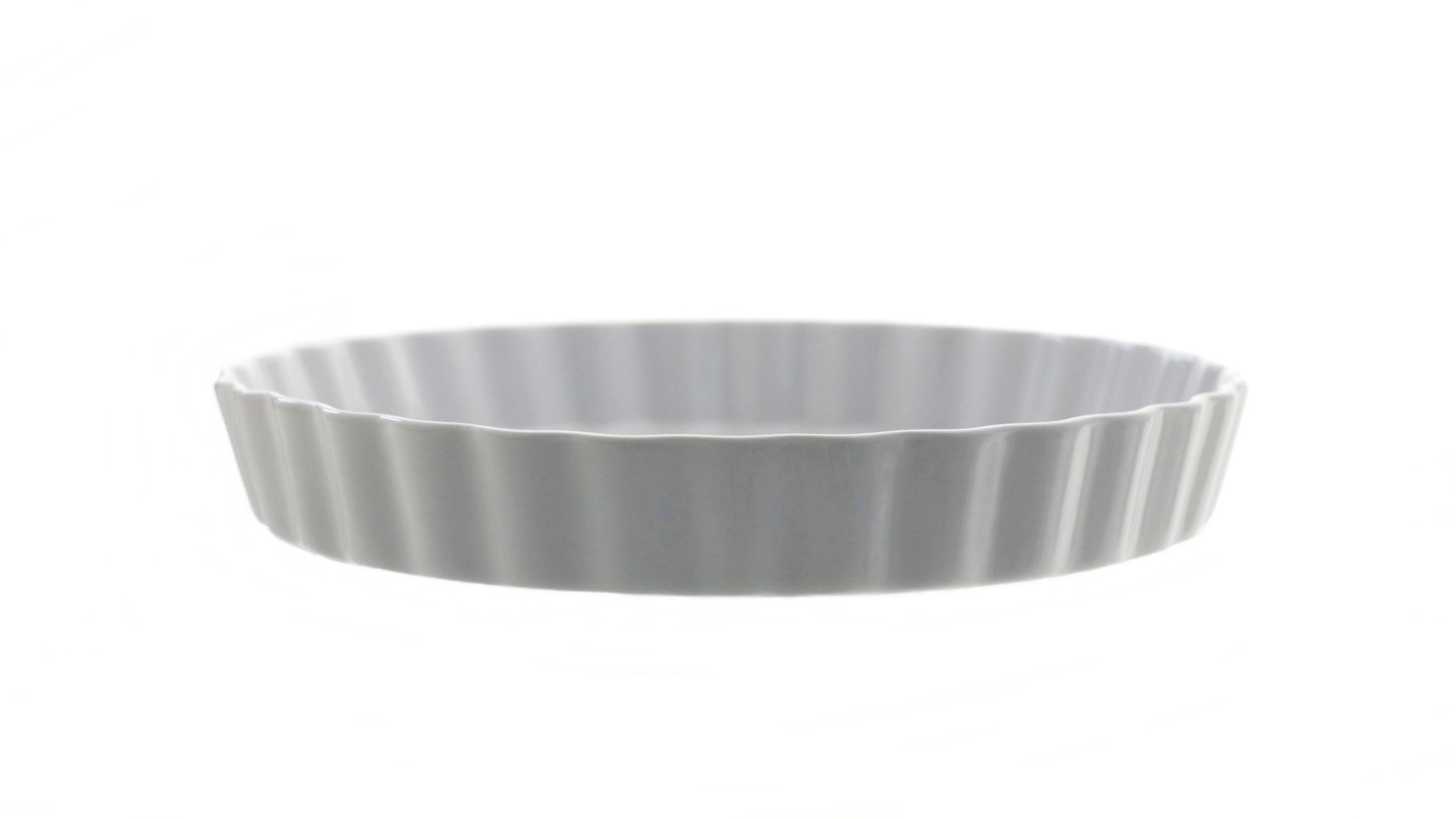 Porcelanowa forma do tarty 25 cm na 3,5 cm Porcelain round tarta cake form 25 cm 24302059 - obrazek 2