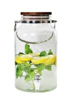 PARTY szklany słoik z kranikiem 6L do NALEWEK Glass jars with tap 6L NEW 23468348