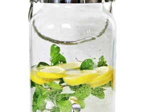 PARTY szklany słoik z kranikiem 6L do NALEWEK Glass jars with tap 6L NEW 23468348