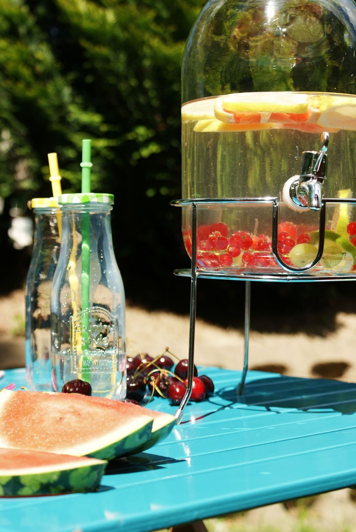 Metalowy stojak na słoiki z kranikami 3, 4 SREBRNY Wire stand for jars with taps 3, 4 SILVER 23468339 - obrazek 2