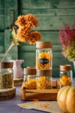 Akacjowa seria słoiczek 11x6 cm ACACIA serie glass jar 11 x6cm 23467484