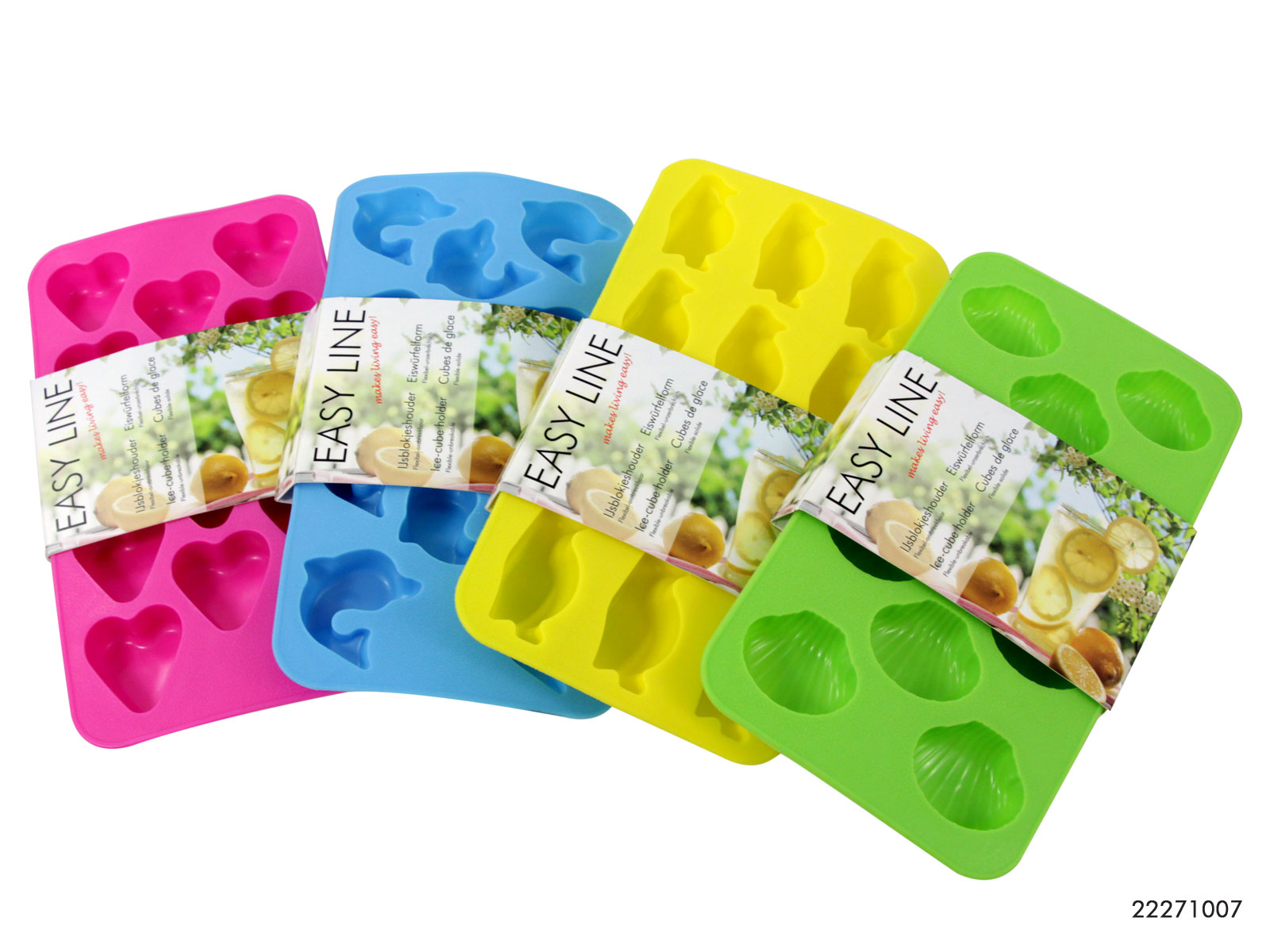 Gadget silikonowa foremka do lodu MIX wzórów Gadget silicone mold for ice-cubes MIX 22271007 - obrazek 2