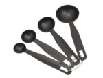 Stalowy zestaw miarka kuchenna 4 in 1 Czarny Steel measuring cups/spoons 4 in 1 BLACK 22181180