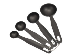 Stalowy zestaw miarka kuchenna 4 in 1 Czarny Steel measuring cups/spoons 4 in 1 BLACK 22181180