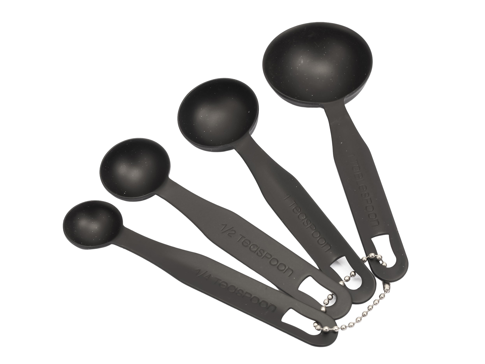 Stalowy zestaw miarka kuchenna 4 in 1 Czarny Steel measuring cups/spoons 4 in 1 BLACK 22181180