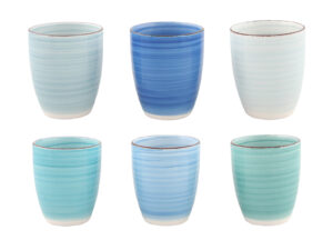 Ceramiczna linia BLUE - kubek 300 ml BEZ UCHA BLUE Ceramic BLUE line MUG 300 ml NO HANDY 24307066