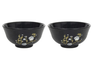 Żeliwne czarki do herbaty zestaw 2 sztuk 100 ml PT Cast iron japanese cups set of 2 22170599 BIRD