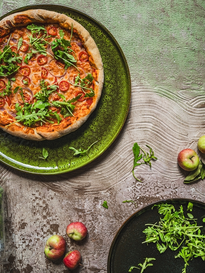 Ceramiczna linia OMBRES talerz do pizzy ciasta 32 OMBRES line pizza or cake plate 32 cm - obrazek 2