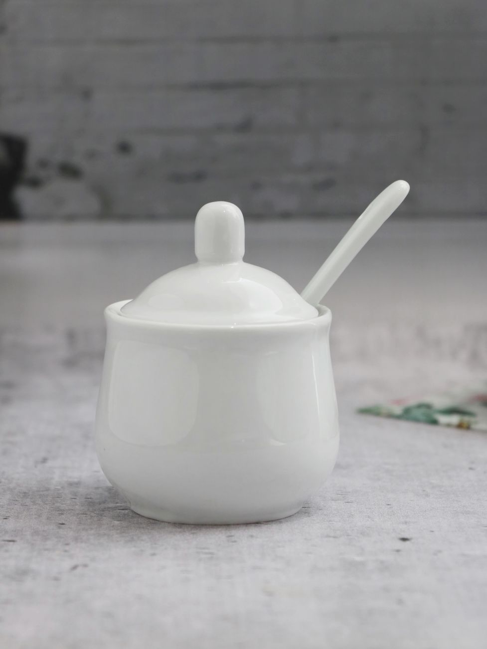 Porcelanowa cukierniczka i dzbanek do śmietanki Porcelain sugar pot with and creamer set 24302091 - obrazek 3