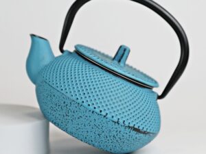 Żeliwny dzbanek zaparzacz 0,3 l GIFT ONE turkus Cast iron japanese teapot 0,3L GIFT ONE TURQUISE