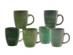 Ceramiczna linia MINT - kubek 300 ml mix zielonego Ceramic MINT line MUG 300 ml mix of green 24327008