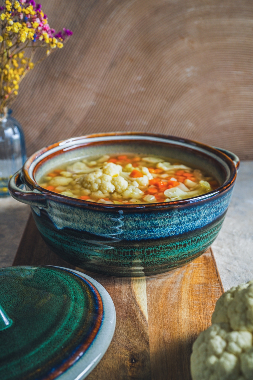 Ceramiczna linia OMBRES okrągła micha waza OMBRES line round caserolle vase - obrazek 3