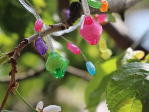 LED SUMMER girlanda plastik ZAWIESZKI 10 diod ciep LED SUMMER plastic BEADS warm 10 pcs 23362287