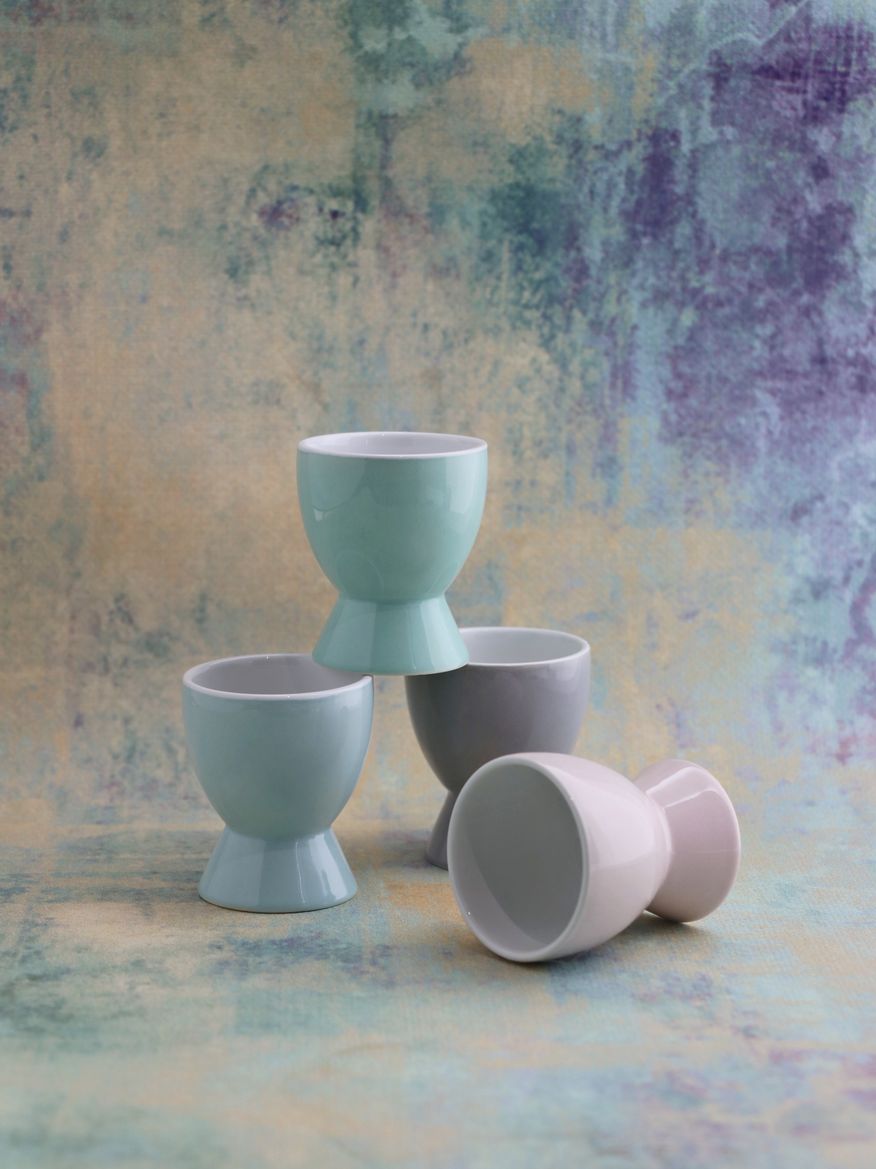 Porcelanowa linia Pastel podstawka pod jajko mix Porcelain PASTEL line egg holder 24320066/68 - obrazek 2