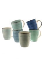 Ceramiczna linia BLUE- kubek 300 ml mix niebieskie Ceramic BLUE line MUG 300 ml mix of blue 24307060
