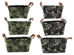 TROPICAL zestaw 3 koszyków poliestrowych TROPICAL LEAF line 3 pcs basket set 23762402