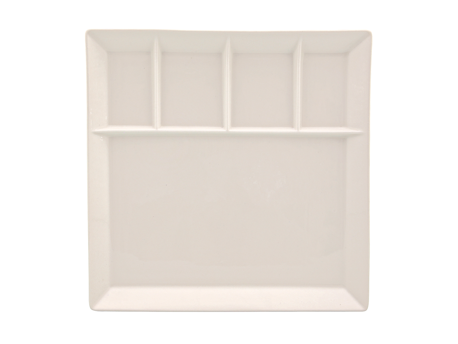 Porcelanowa patera BIAŁA kwadrat foundue 25x25 cm Porcelain plate WHITE foundue 25x25 cm 23472032