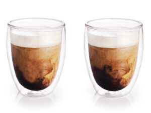 HIT szklanki z podwójnymi ściankami kpl 2 szt HIT glass double wall set 2 pcs 27022140 CAPPUCINO