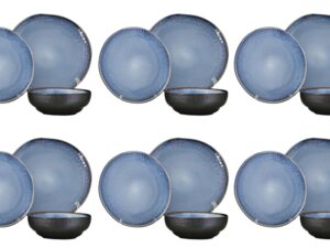 Ceramiczna linia BLACK JEANS NIEBIESKI zestaw 18el Ceramic Black JEANS BLUE 18 pcs set 24327302