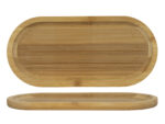 BAMBUS MINI patera do serwowania podkładka owal 22 Bamboo serie plate oval mini with rim CUCOC-880125
