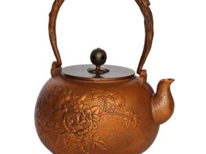 Miedziany czajnik 1200 ml PIWONIA COOPER tea pot 1200 ml PEONY