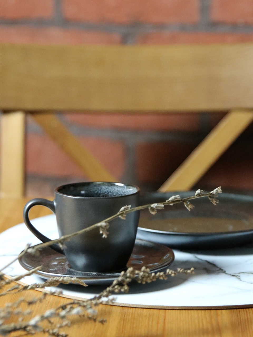 Ceramiczna linia BLACK JEANS BLACK kawowa 18 el Ceramic Black JEANS BLACK coffe 18 set 24328312 - obrazek 2