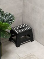 GADGET plastikowy składany taboret 29x22 cm GADGET plastic folding chair BLACK 23375362