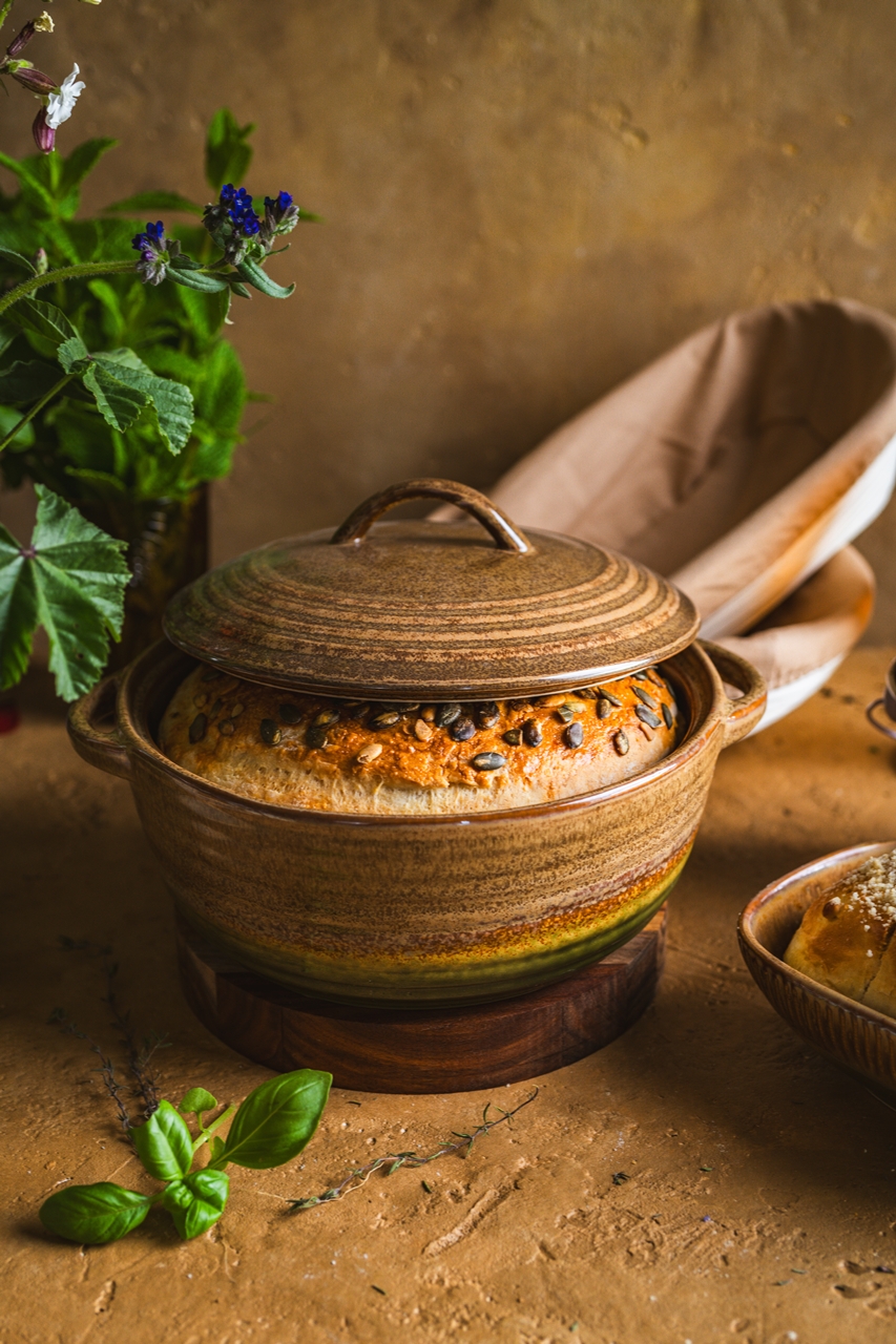 Ceramiczna linia OMBRES INSTA okrągła micha waza OMBRES INSTA line round caserolle vase - obrazek 5