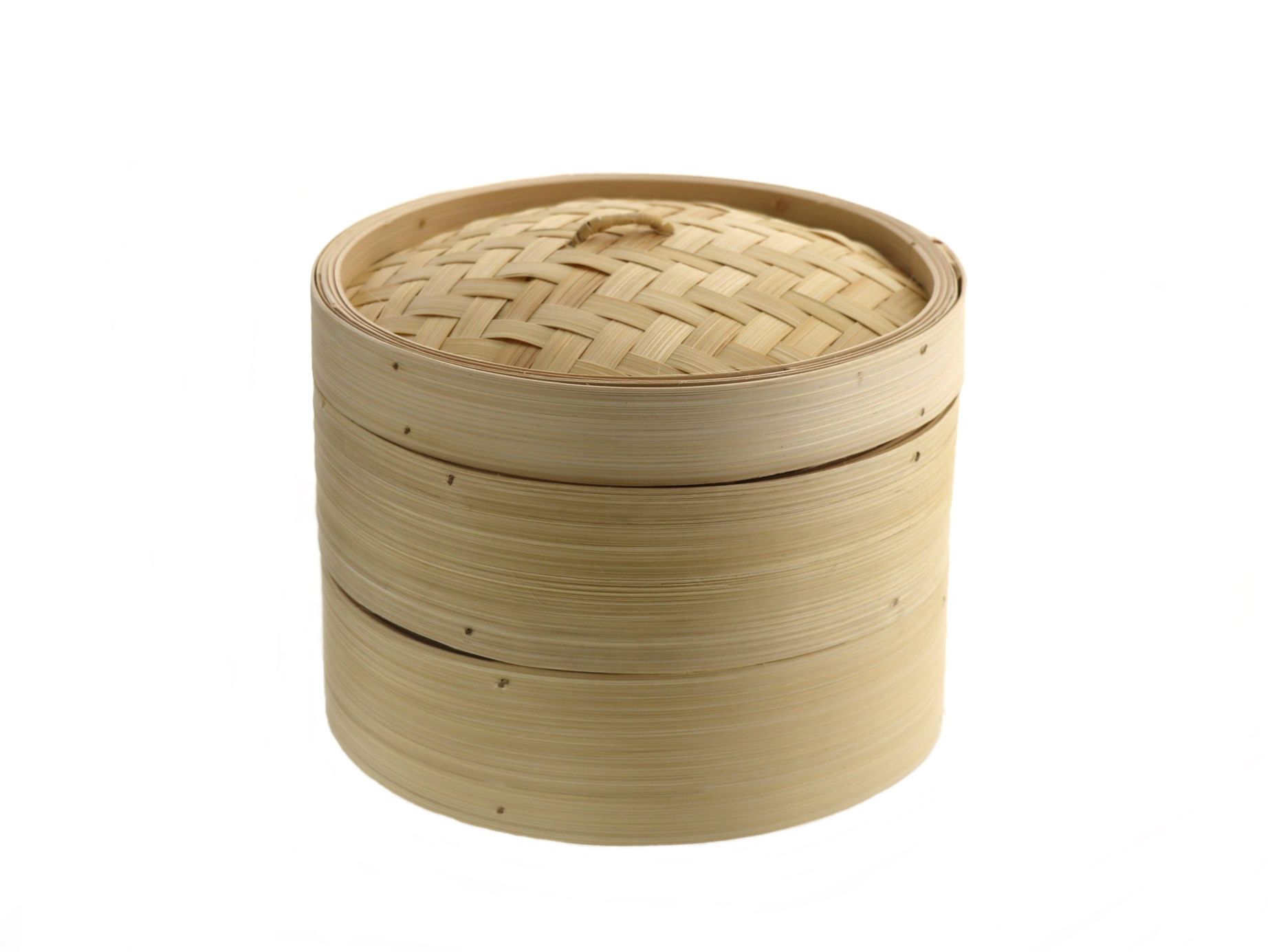 Bambusowy parownik 2-piętrowy 20 cm 22276516 Bamboo food steamer 20 cm 2 layer + cover 22276516 - obrazek 2