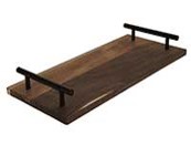 Akacjowa seria taca z czarnymi rączkami 36x17 cm ACACIA serie serving board black handy 24501457