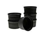 Porcelanowa miseczka do CREME BRULLE CZARNE KPL 6 Porcelain round CREME BRULLE BLACK SET 24302122