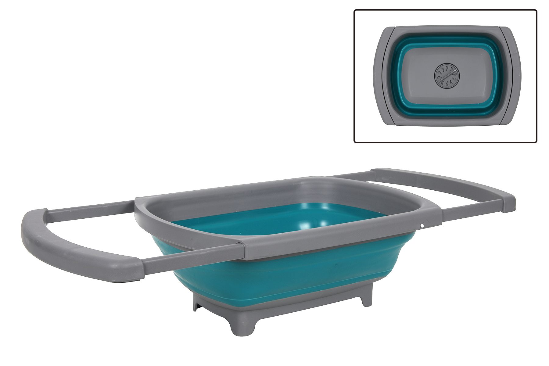 Picnic camper micha prostokątkna rozkładana ZLEW Picnic Camper Bowl to SINK silicone 23375234