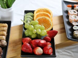 Ceramiczna patera do serw CZARNA 34x13 Ceramic serving BLACK plate 34x13 cm 24307242