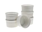Porcelanowa miseczka do CREME BRULLE BIAŁE KPL 6 Porcelain round CREME BRULLE WHITE SET 24302124