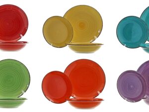 Ceramiczna linia Rainbow - 18el kpl obiadowy Ceramic RAINBOW line dinner set 18 pcs 24327107