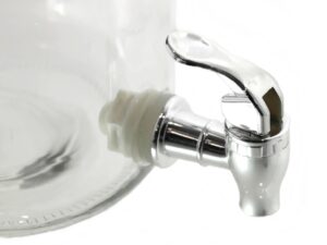 PARTY Kranik + uszczelka do słoja SREBRNY PARTY TAP with rubber plastic SILVER 23468316