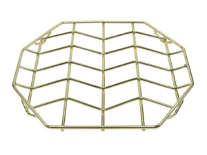 METALOWY druciany podstawek pod garnek, doniczkę 2 Wire metal coaster gold 20x20 cm 23460724