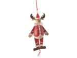 Deco zawieszka pajacyk-łoś 18.5cm 23102836 Deco Winter Reindeer puppet wood 18.5cm 23102836