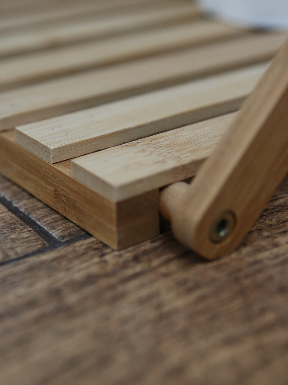 Bambusowa seria półka rozkładana łazienkowa Bamboo BATH rack foldable 24501424 - obrazek 4