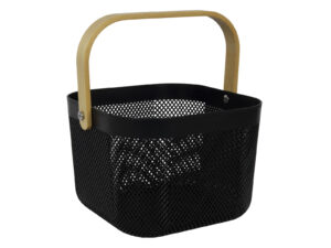 PLASTIKOWY koszyk na OWOCE z bambusową rączką PLASTIC fruit basket bamboo handle 24533170