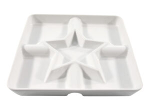 Deco Xmas porcelanowy półmisek GWIAZDA 23x23 cm Deco Xmas porcelain dish STAR 23x23 cm 24304132